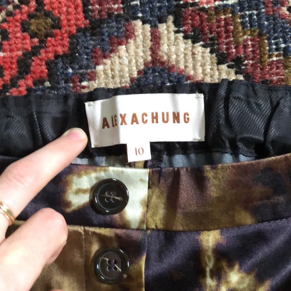 🔥 Who by fire 🔥 ALEXA CHUNG satin pajama suit! Sz M 6/8 US- 10 UK - Picture 6 of 6